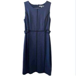 BODEN Holborn Ponte Sheath Dress in Navy Blue 4L